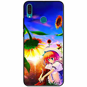 Ốp lưng dành cho Huawei Y9 2019 mẫu Cô Gái Hướng Dương Buồn