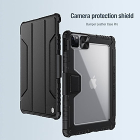 Ốp cho ipad gen 9 10.2, bao da Nillkin cho ipad Pro 12.9, Air 4 / Air5 / 11 Pro, ốp ipad gen 10 10.9 có nắp bảo vệ camera - hàng chính hãng 