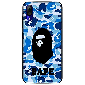 Ốp lưng dành cho Vsmart Start mẫu Bape Xanh Có Chữ