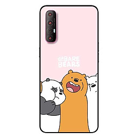 Ốp lưng dành cho Oppo Reno 3 Pro mẫu 3 Chú Gấu Ôm