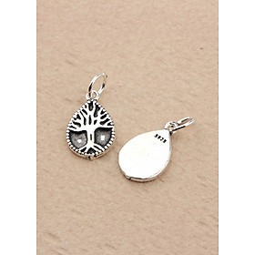 Combo 2 cái charm bạc giọt nước hình cây treo - Ngọc Quý Gemstones