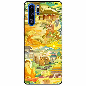 Ốp lưng dành cho Huawei P30 Pro mẫu Phật Và 3 Chú Tiểu