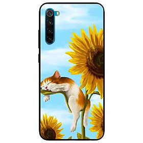 Ốp lưng in cho Xiaomi Redmi Note 8 Mẫu Mèo Ngủ