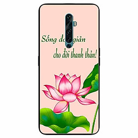 Ốp lưng in cho Oppo Reno 2Z Mẫu Sống Đơn Giản