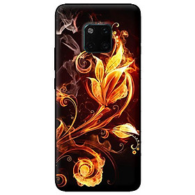 Ốp lưng in cho Huawei Mate 20 Pro mẫu Hoa Lửa - Hàng chính hãng