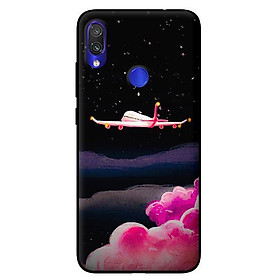 Ốp lưng in cho Xiaomi Redmi Note 7 mẫu Trời Hồng - Hàng chính hãng