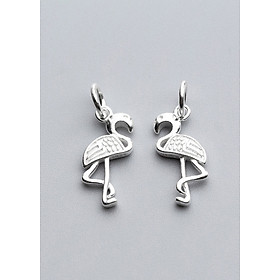 Combo 2 cái charm bạc hình con hạc - Ngọc Quý Gemstones