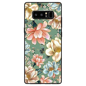 Ốp lưng dành cho Samsung Note 8 - Note 9 - Note 10 - Note 10 Plus mẫu Hoa Xanh Hồng Vàng
