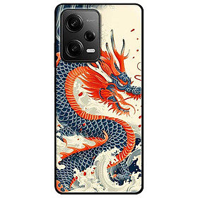 Ốp lưng cho Xiaomi Redmi 12 4G - Redmi Note 12 4G - Redmi Note 12 Pro 4G - 12 Pro 5G - Rồng Xanh Trên Biển - Hàng Chính Hãng