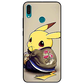 Ốp lưng in cho Huawei Y9 2019 Mẫu Pika Ăn Vụng