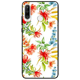 Ốp lưng in cho Huawei P30 Lite Mẫu Cành Hoa Lan Đỏ
