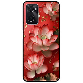 Ốp lưng cho Realme 9i - 10 - C20 - C67 - C65 4G - C11 2021 - Poco X6 5G - Sen Nền Đỏ - Hàng Chính Hãng