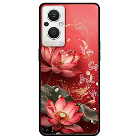 Ốp lưng cho Oppo Reno 2Z, 2F - 6z - 7z 5G - 8z 5G - A96 5G - 8T 4G - 8T 5G - Sen Đỏ Bình An - Hàng Chính Hãng
