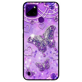 Ốp lưng dành cho Realme C21Y - C25Y mẫu Bướm Hoa Xanh
