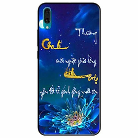 Ốp lưng in cho Huawei Y7 Pro 2019 Mẫu Thư Pháp Cha Mẹ