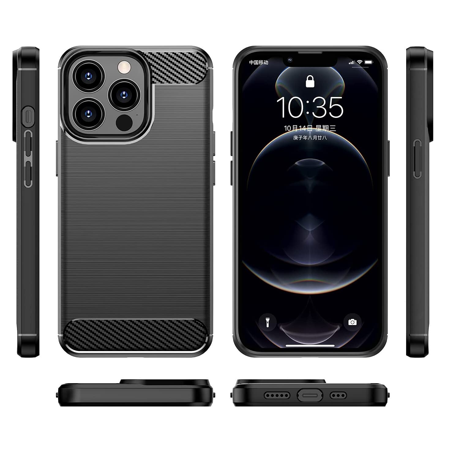 Ốp lưng chống sốc vân kim loại cho iPhone 13 Pro Max hiệu Likgus (chuẩn quân đội, chống va đập, chống vân tay) - Hàng nhập khẩu