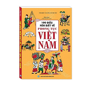 Sách - 100 Điều Nên Biết Về Phong Tục Việt Nam - Bìa Mềm - Minh Thắng