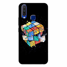 Ốp lưng in cho Vivo Y12 Rubik Vũ Trụ