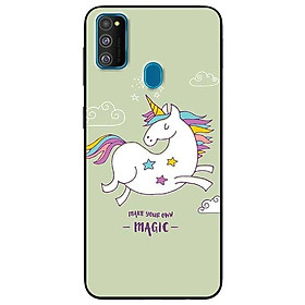 Ốp lưng dành cho Samsung M30 - M30s - M31 mẫu Ngựa Nền Xanh Magic