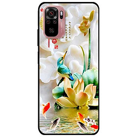 Ốp lưng dành cho Xiaomi Mi Note 10 mẫu Chim Hoa TRắng