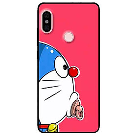 Ốp lưng in cho Xiaomi Redmi Note 5 Pro Mẫu Doremon Nền Hồng