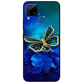 Ốp lưng dành cho Realme C15 mẫu Bướm Xanh