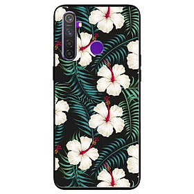 Ốp lưng in cho Realme 5 Mẫu Hoa Trắng