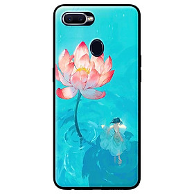 Ốp in cho Oppo A5s Thiếu Nữ Và Sen - Hàng chính hãng