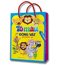 Sách - Túi Tô Màu Động Vật - Song Ngữ Anh Việt - Minh Thắng