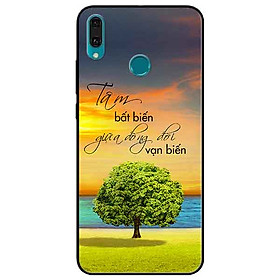 Ốp lưng in cho Huawei Y9 2019 Mẫu Tâm Bất Biến