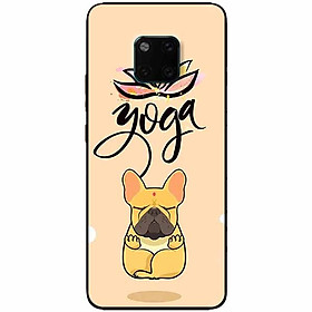 Ốp lưng in cho Huawei Mate 20 Pro Mẫu Cún Yoga