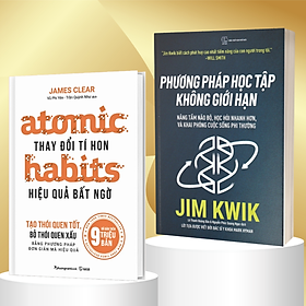 Combo Phương Pháp Học Tập Không Giới Hạn + Atomic Habits - Thay Đổi Tí Hon Hiệu Quả Bất Ngờ