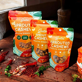 Hạt Điều Nảy Mầm - Snack tốt cho sức khỏe- Ngon hơn bổ dưỡng hơn - Vị Siracha Gừng Mật Ong