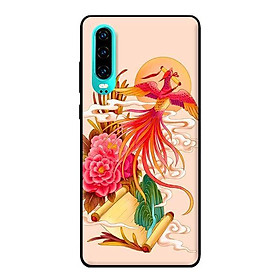 Ốp in cho Huawei P30 Phượng Hoàng Nền Hồng - Hàng chính hãng