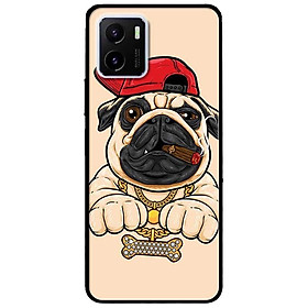 Ốp lưng dành cho Vivo V23 5G / S12 - Vivo Y15s / Y15A mẫu Pulldog Hiphop Nền Vàng