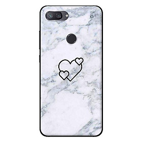 Ốp in cho Xiaomi Mi 8 Lite Ba Trái Tim - Hàng chính hãng