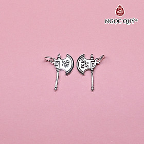 Charm bạc hình cây rìu may mắn treo - Ngọc Quý Gemstones