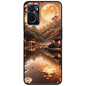 Ốp lưng cho Realme 9i - 10 - C20 - C67 - C65 4G - C11 2021 - Poco X6 5G - Đêm Sáng Sen Đỏ - Hàng Chính Hãng