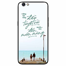 Ốp lưng in cho Oppo F3 Lite Mẫu Điều Tuyệt Vời