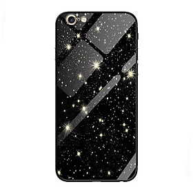 Ốp lưng kính cường lực cho iPhone 6 /6s Nền Nhiều Sao Trên Trời - Hàng Chính Hãng