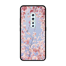 Ốp Lưng in cho Vivo V17 Pro Mẫu Hoa Đào Giấy - Hàng Chính Hãng
