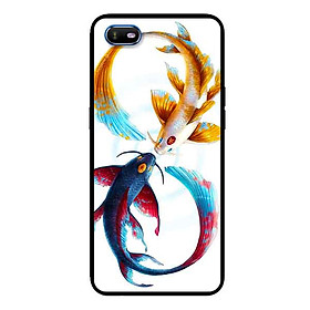 Ốp Lưng in cho Oppo A1K Mẫu Cá Chép Xanh Vàng -Hàng Chính Hãng