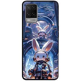 Ốp lưng cho Oppo A54 - A55 - A55s - Oppo A56 5G - Oppo A18 - A38 - A58 - Thỏ Trắng Hành Tinh - Hàng Chính Hãng