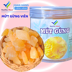 Mứt Gừng Viên Dẻo Ít Ngọt 250g VietTin Mart