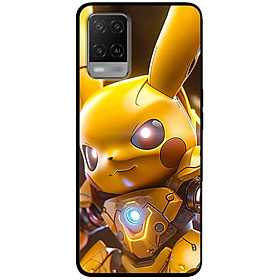 Ốp lưng cho Oppo A54 - A55 - A55s - Oppo A56 5G - Oppo A18 - A38 - A58 - Mèo Điện Nâu - Hàng Chính Hãng