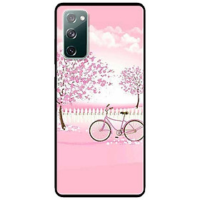 Ốp lưng dành cho Samsung A90 - Samsung S20 FE mẫu Xe Đạp Nền Hồng