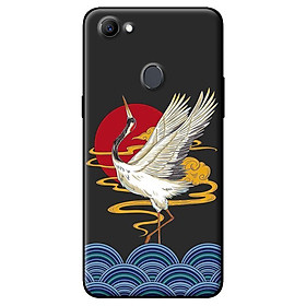 Ốp in cho Oppo F5 Youth Hạc Bay Nền Đen - Hàng chính hãng
