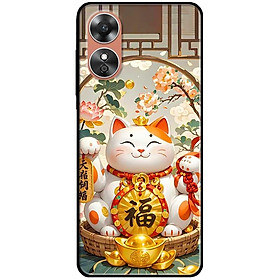 Ốp lưng cho Oppo A54 - A55 - A56 5G - A55s - A18 - A38 - A58 - Mèo Thần Thài Trắng Đẹp - Hàng Chính Hãng