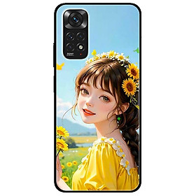 Ốp lưng cho Xiaomi Redmi Note 11 - 11S 4G - Redmi Note 11 5G - 11 Pro Q.Tế - 11 Pro N.Địa - Mỹ Nữ Áo Vàng - Hàng Chính Hãng