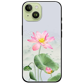 Ốp lưng cho iPhone 14 - iPhone 14 Plus - iPhone 14 Pro - iPhone 14 Pro Max - Tranh Sen Hồng - Hàng Chính Hãng